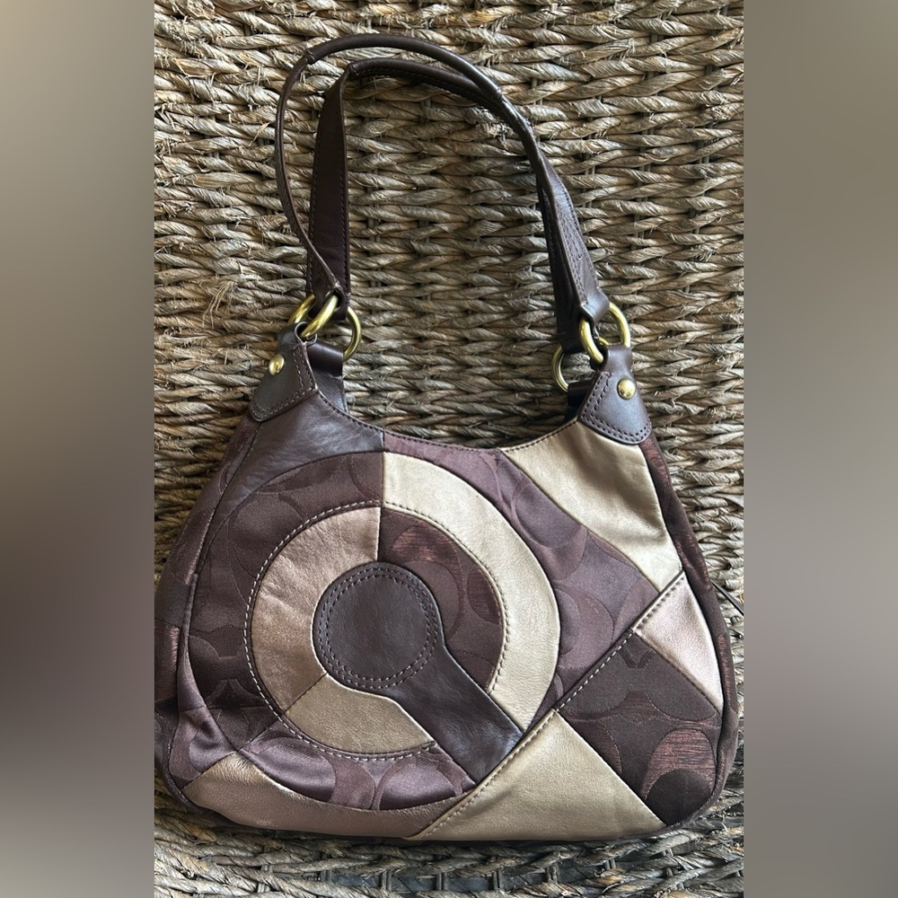 Coach patchwork hobo shoulder bag